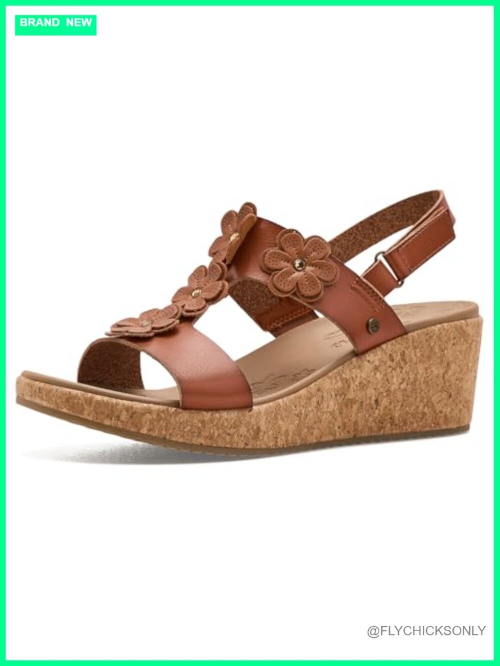 Skechers Arch Fit Beverlee 2.0 Wedge Sandals Faux Leather Slingback